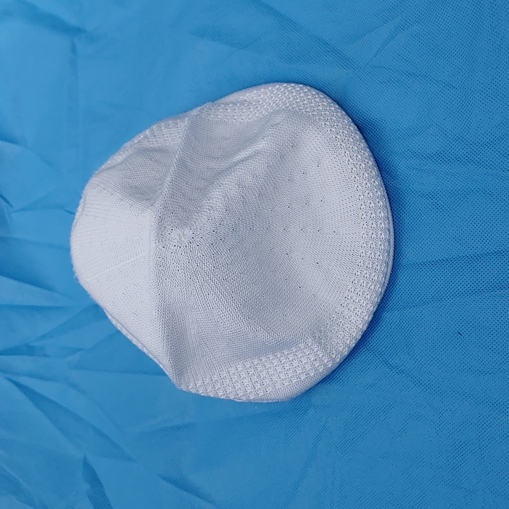 Authentic handmade Scala classic driving cap, white, L/XL